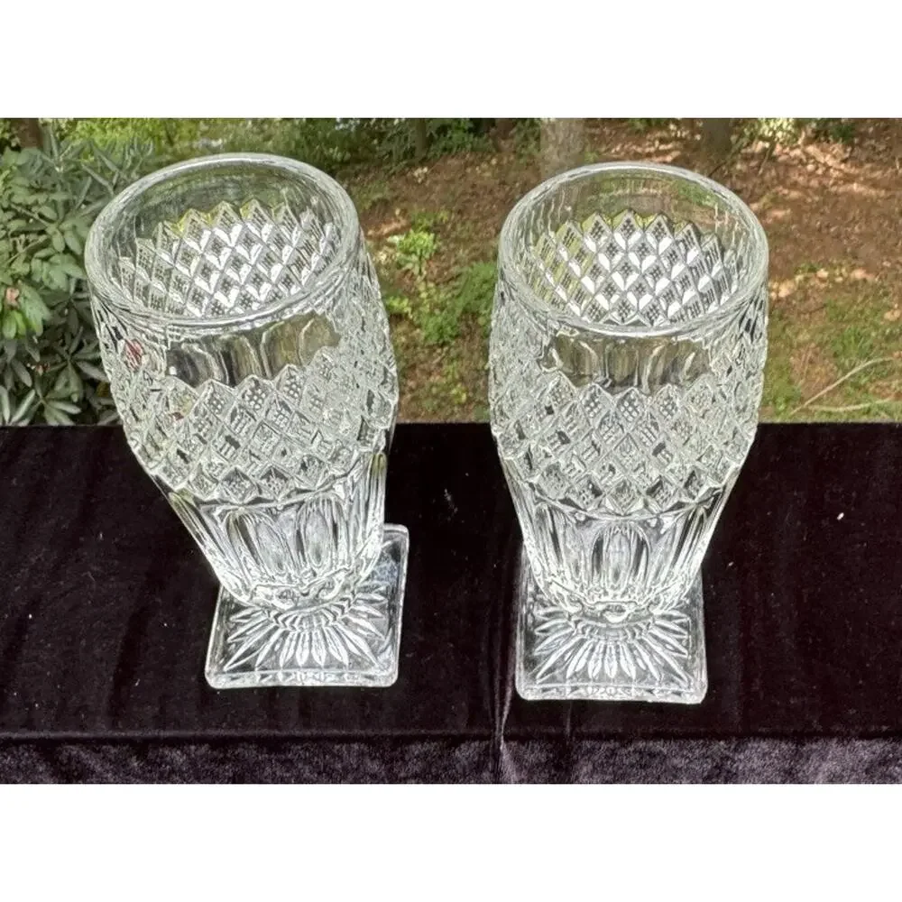 Set Of 2 Westmoreland Clear Waterford Iced Tea Goblets 7” Tall EUC -8/28/24